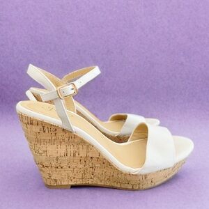 White Wedge Sandals